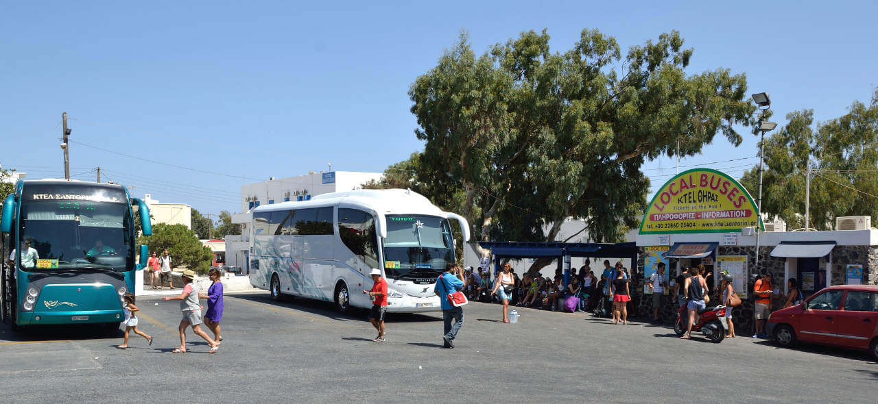 transports santorin