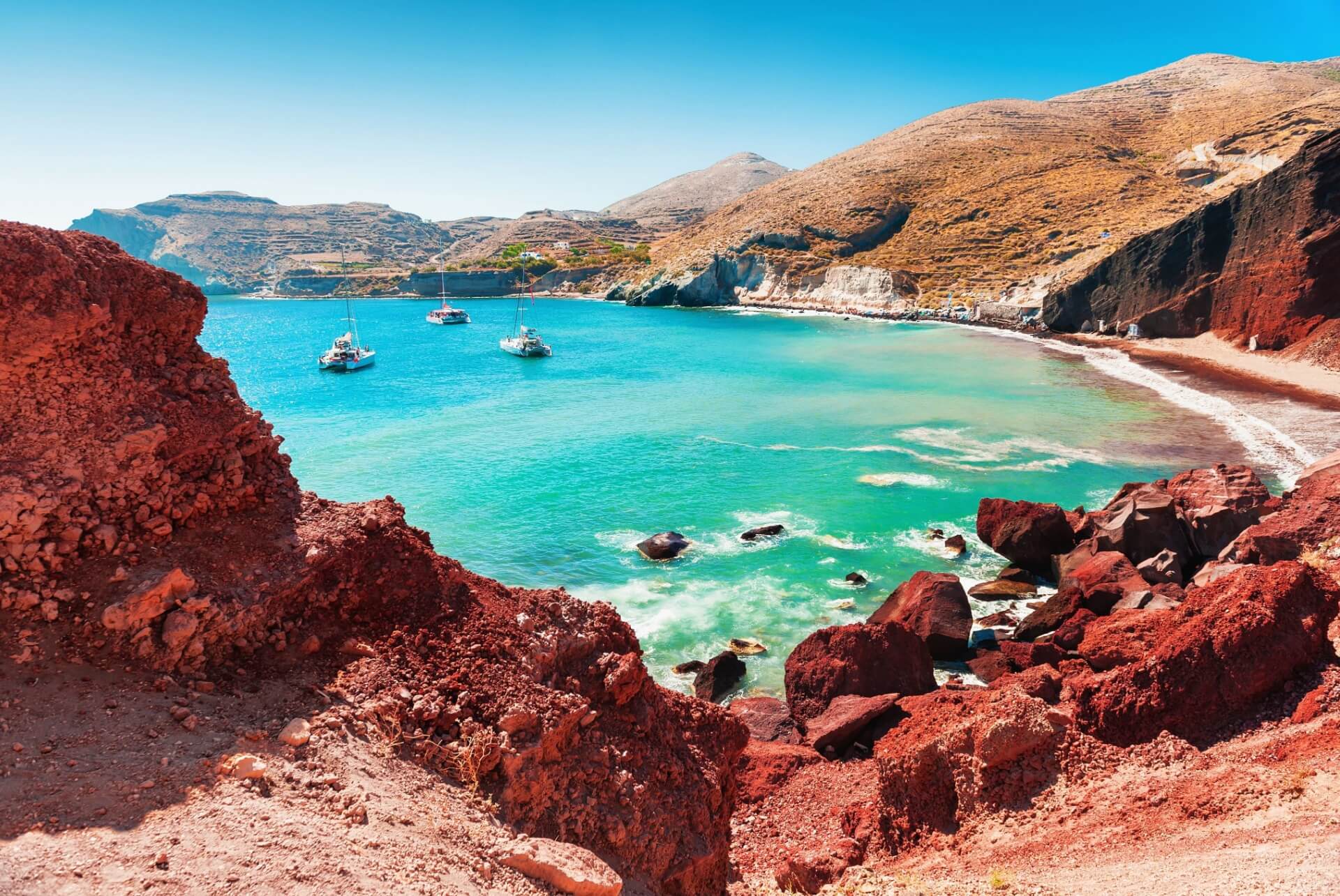 akrotiri plage rouge