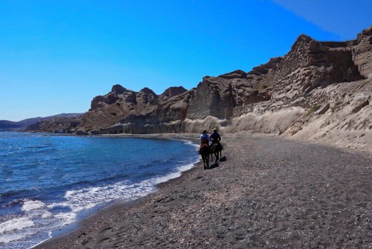 Randonnée à cheval sur la plage